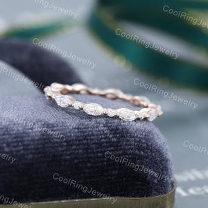 Moissanite eternity band.